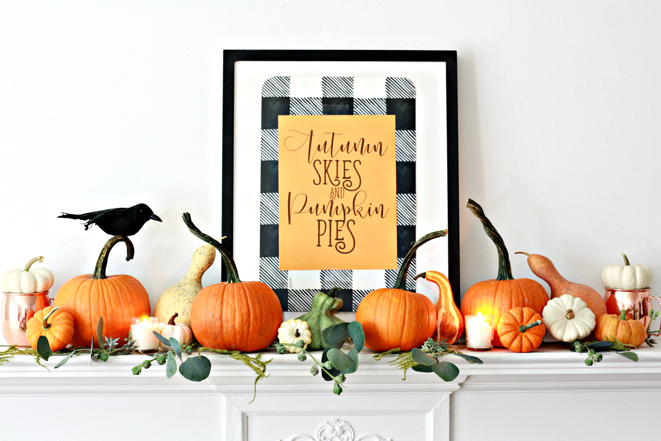 Autumn Skies and Pumpkin Pies Printable