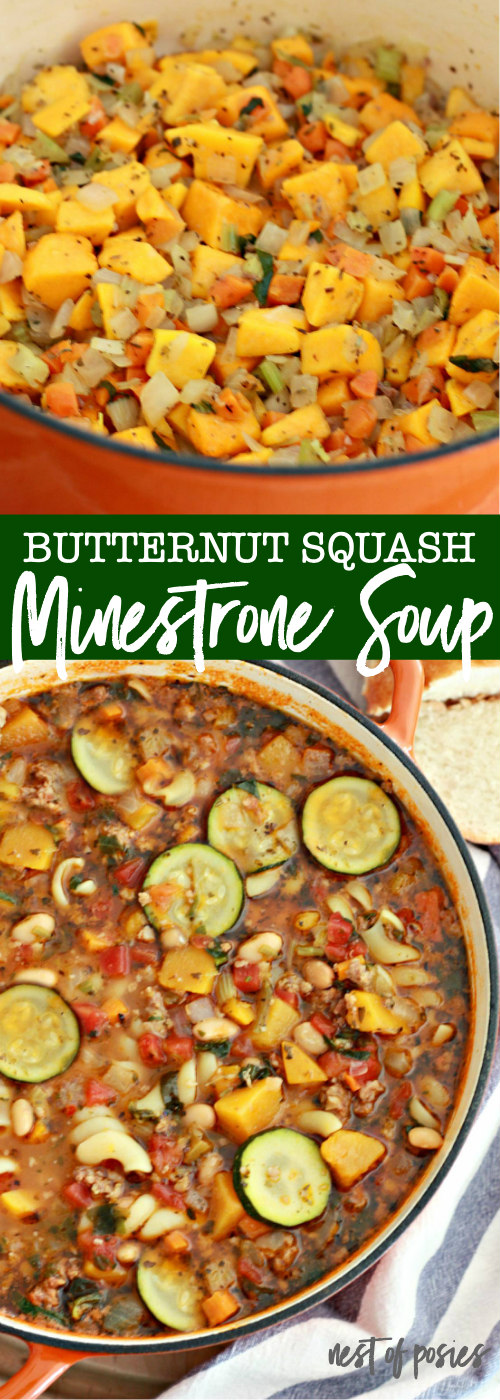 Butternut Squash Minestrone Soup