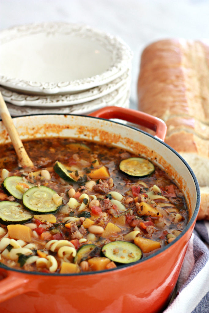 Butternut Squash Minestrone Soup