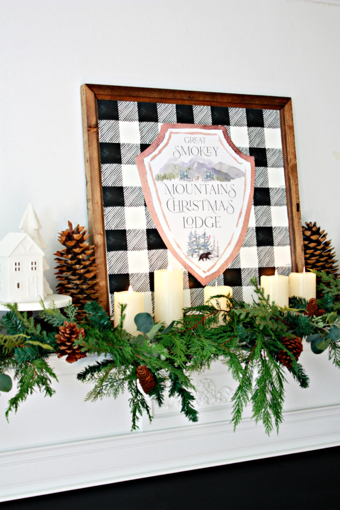 Great Smokey Mountains Christmas Lodge Printable