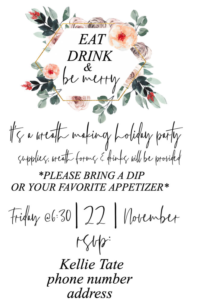 Wreath Making Workshop + Party