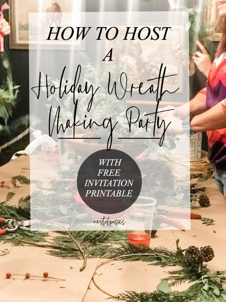 How to Host a Holiday Wreath Making Party