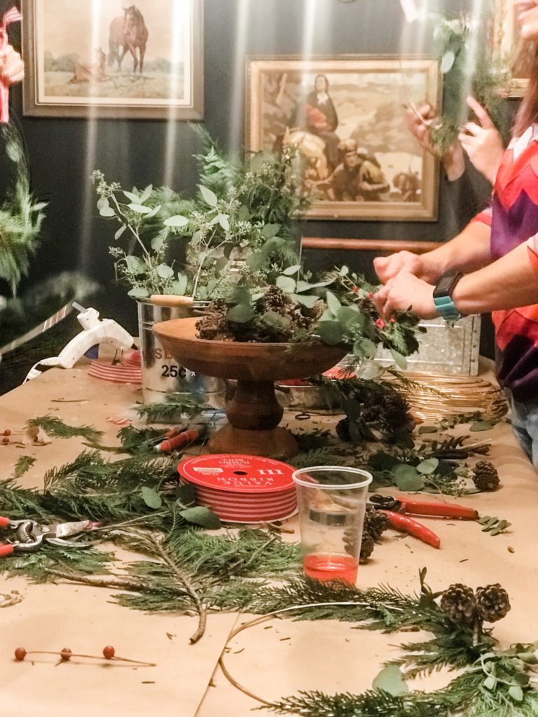 How to Host a Holiday Wreath Making Party