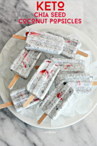 Keto Chia Seed Coconut Milk Popsicles