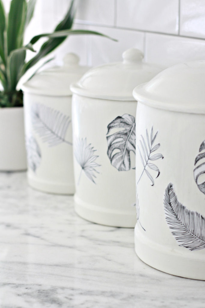 DIY Mod Podge Canisters