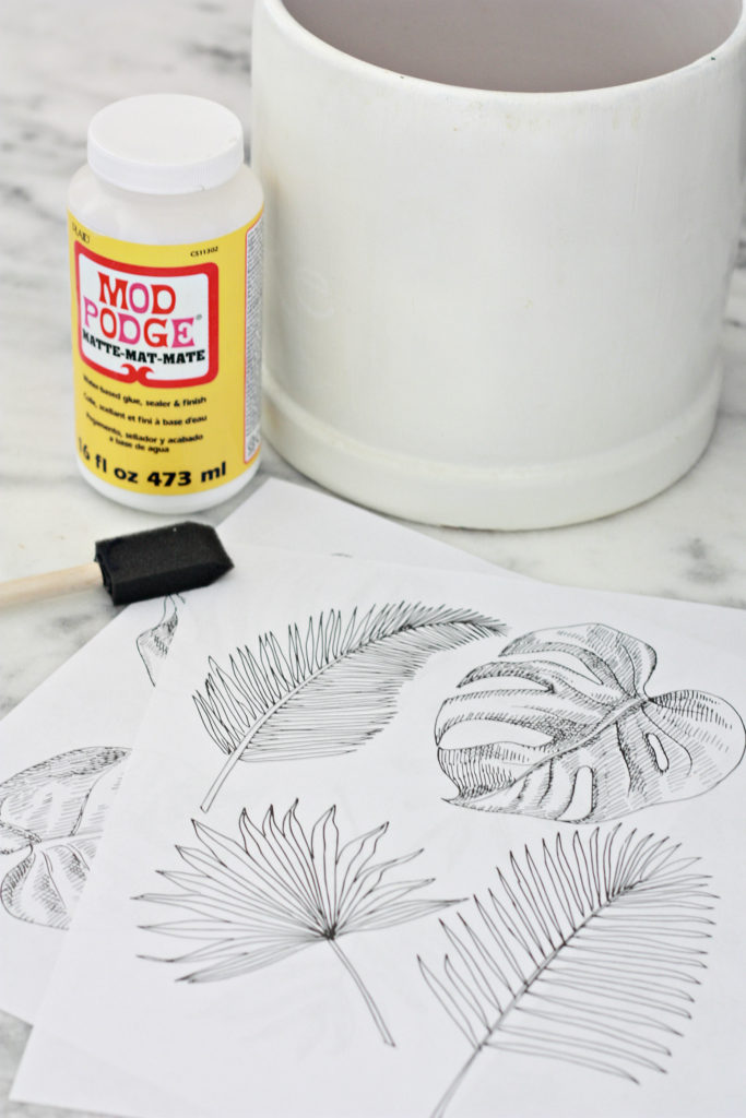 DIY Mod Podge Canisters