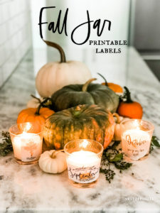 Fall Jar Printable Labels