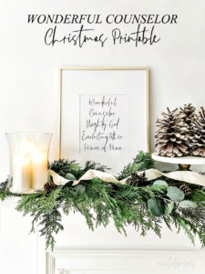 Wonderful Counselor Christmas Printable