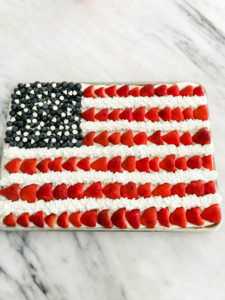 American Flag Fruit Cookie Pizza
