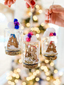 Monogram Snow Globe Ornament Dupe