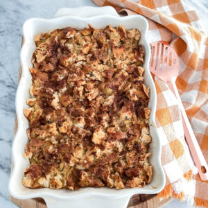 Pumpkin French Toast Casserole – big enough to serve a crowd